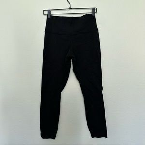 Lululemon Wunder Train high-rise right 25” womens black sz.8